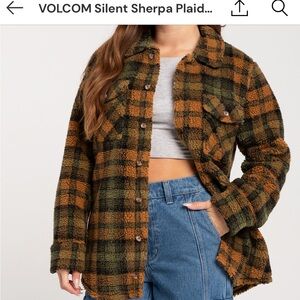 Volcom oversized Sherpa jacket size XS